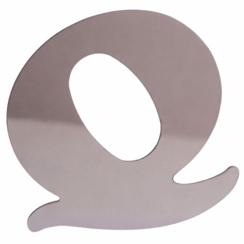 Stainless Steel Letter Q - Image 1
