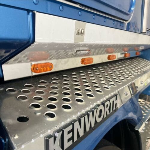 Stainless Steel Full Under Door Panel 5 Hole To Suit Kenworth K200