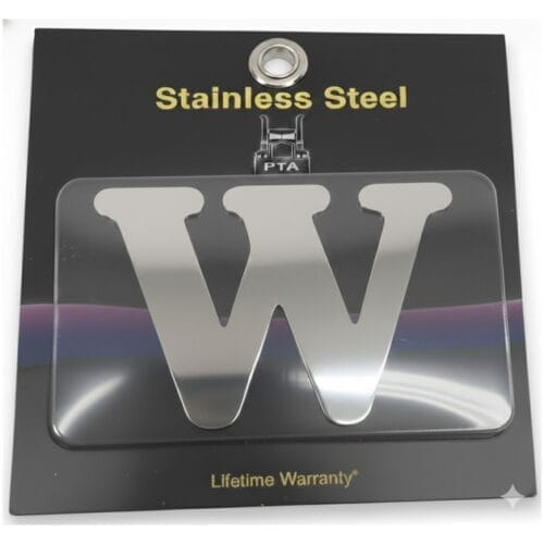 Stainless Steel Letter W - Image 2