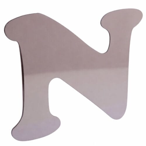 Stainless Steel Letter N