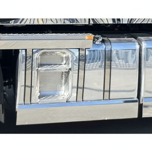 Stainless Steel Tank Skirt Square 640MM Single To Suit Kenworth/Freightliner/Iveco