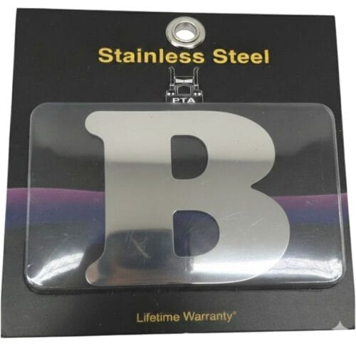 Stainless Steel Letter B - Image 2