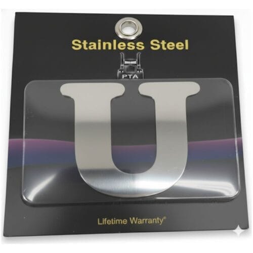 Stainless Steel Letter U - Image 2