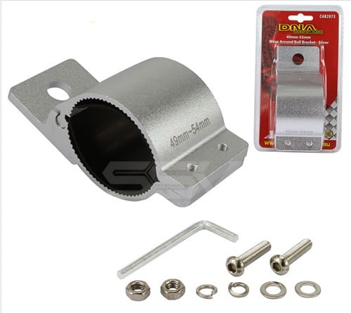 Wrap Around Bull Bracket - Silver 49mm-55mm - Image 1